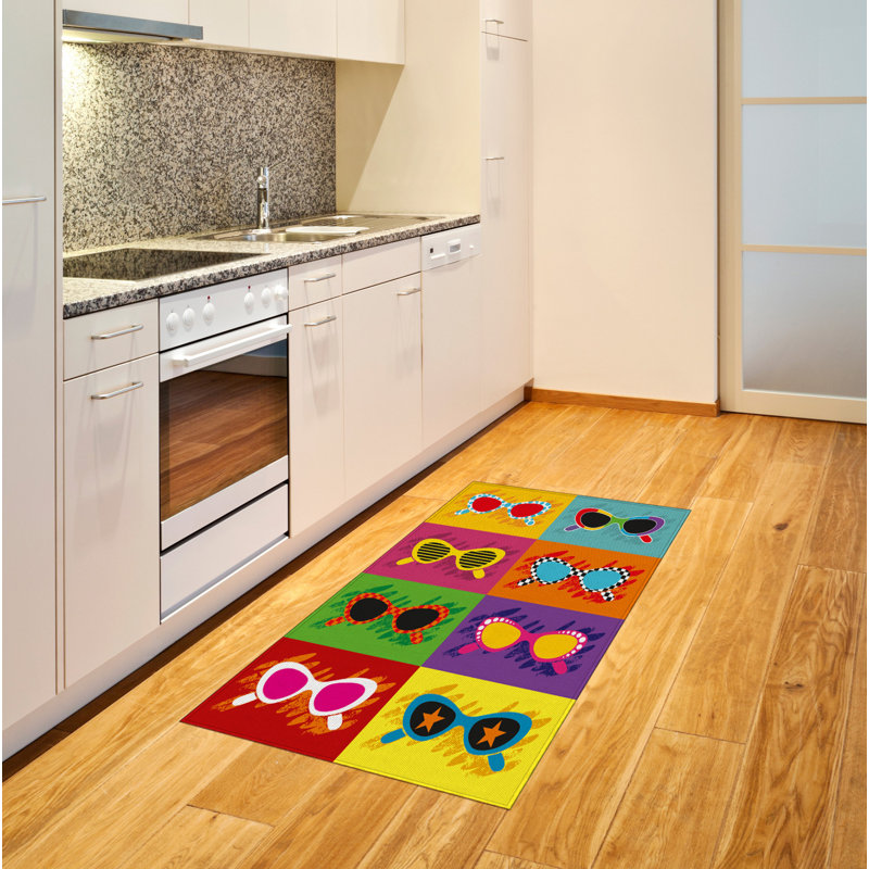 Tapis décoratif en fibres à haute densité Fun Fun, Rectangle 2 pi 7 po x 5 pi