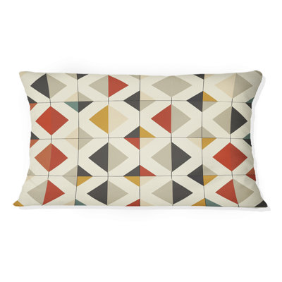 Coussin lombaire ivoire Mid-Century