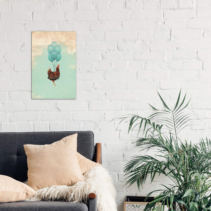 Chickens Can't Fly I by Vin Zzep - Wrapped Canvas Print, 66.04 cm H x 45.72 cm W x 3.175 cm D