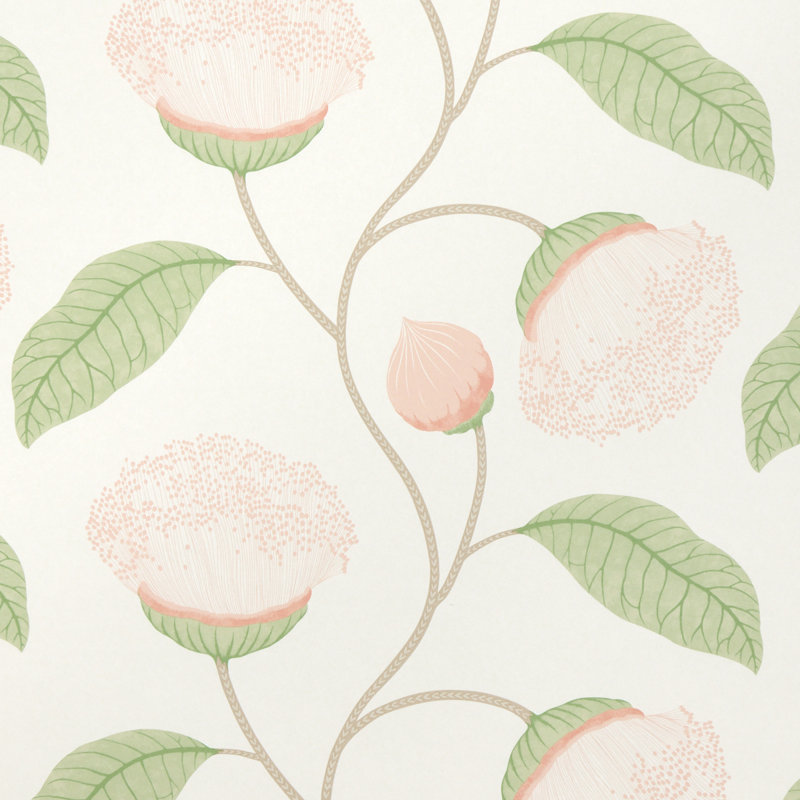 Celinda Floral Non-Woven Wallpaper Roll, Blush