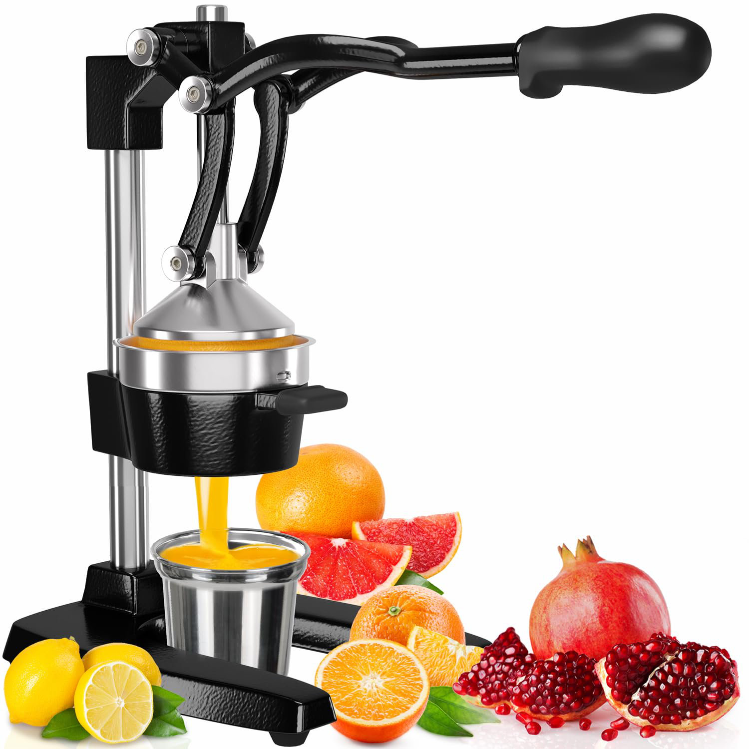 MODERN WALLS LLC Cast Iron Citrus Juicer | Extra-Large Commercial Grade ...