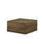 Table basse carrée 31,5 "à finition chêne avec 2 tiroirs de rangement | Idée cadeau