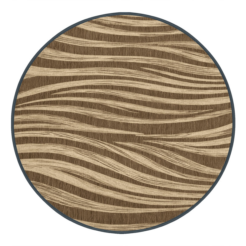 Washable Sand Patterns Hawaiian Area Rug, Rectangle 5' x 7'