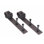 Bronze Steel Single Door Barn Door Hardware Kit Standard Single