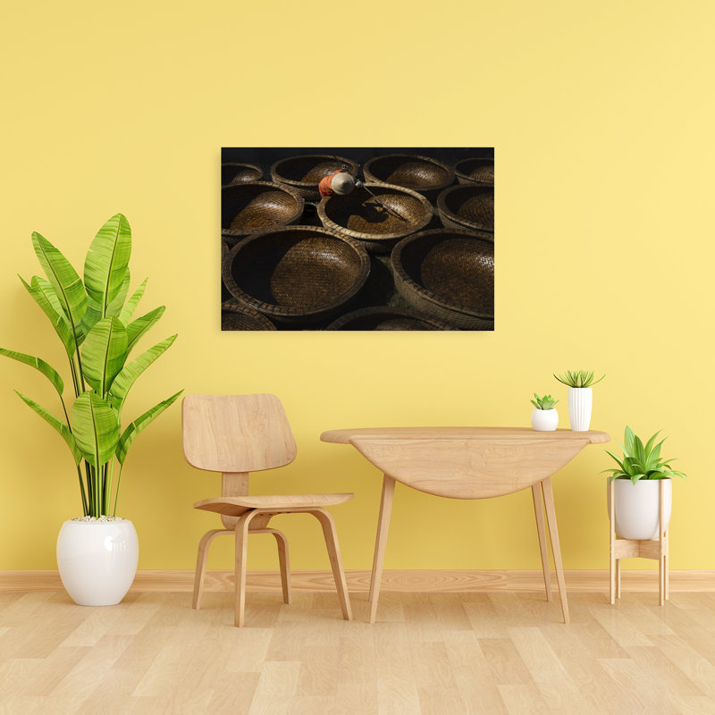 Art mural traditionnel vietnamien, H 24 po x l 36 po