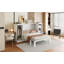 Lit escamotable simple avec tablettes de chevet et garde-robe