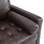 Fauteuil en cuir fleur Valor