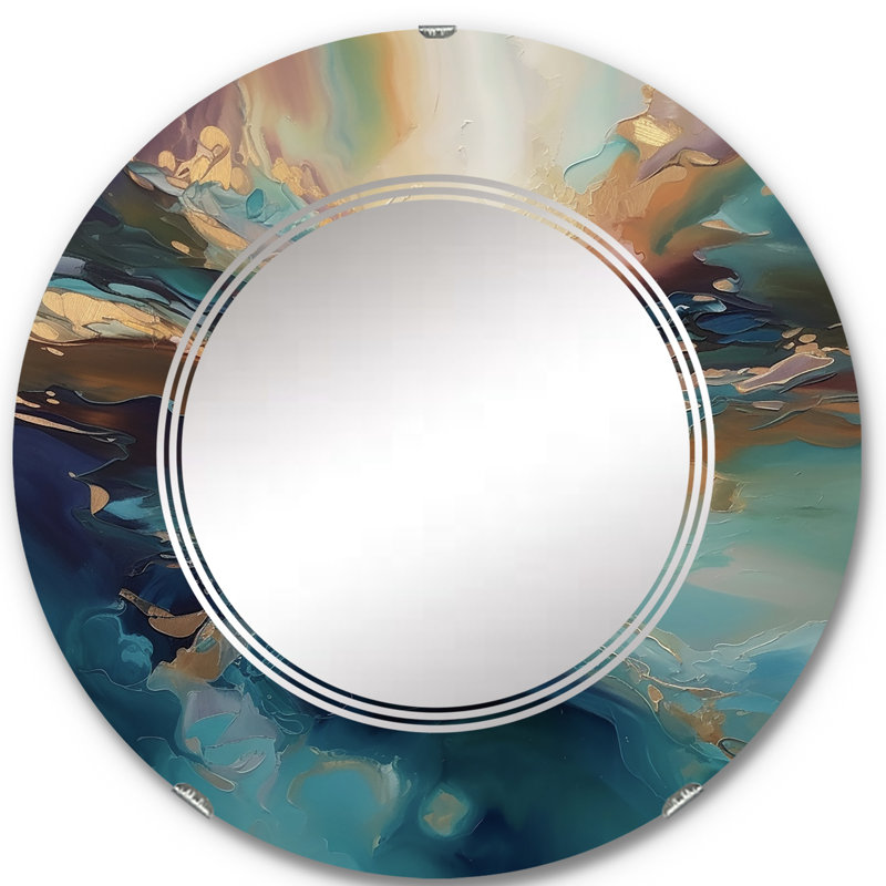 Miroir mural rond Iakovo, 24 po x 24 po