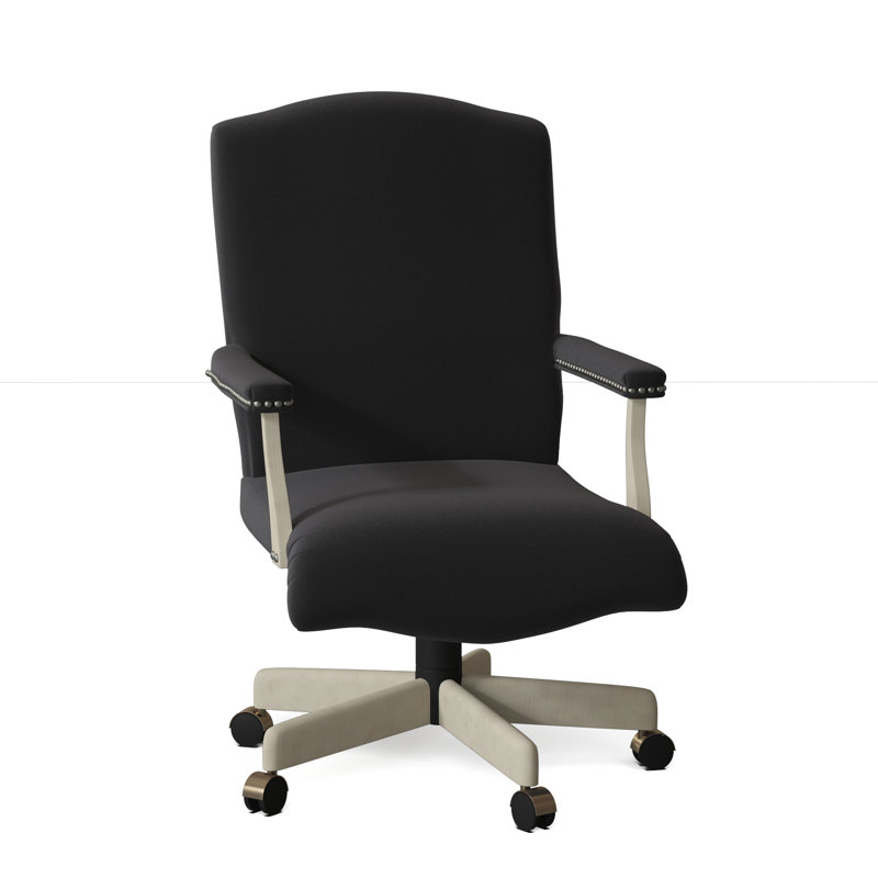 Taft Swivel Task Chair, Bark (8789 06), Walnut, Black Nickel