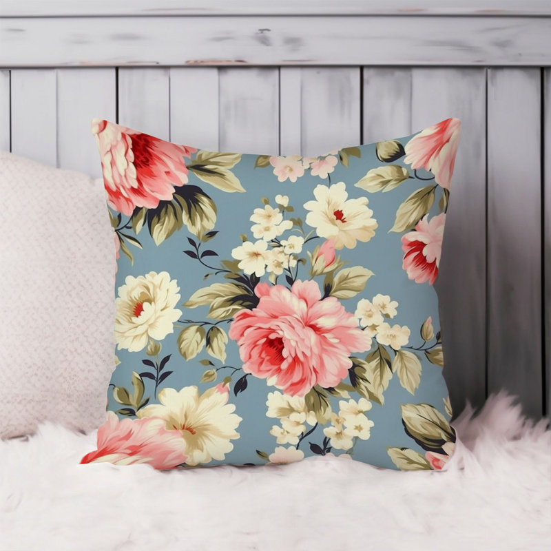 Floral Flower Dreams Pattern V Shabby Elegance, 20"H x 20"W