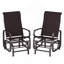 Ensemble de chaises hautes et chaises longues coulissantes pour l'extérieur