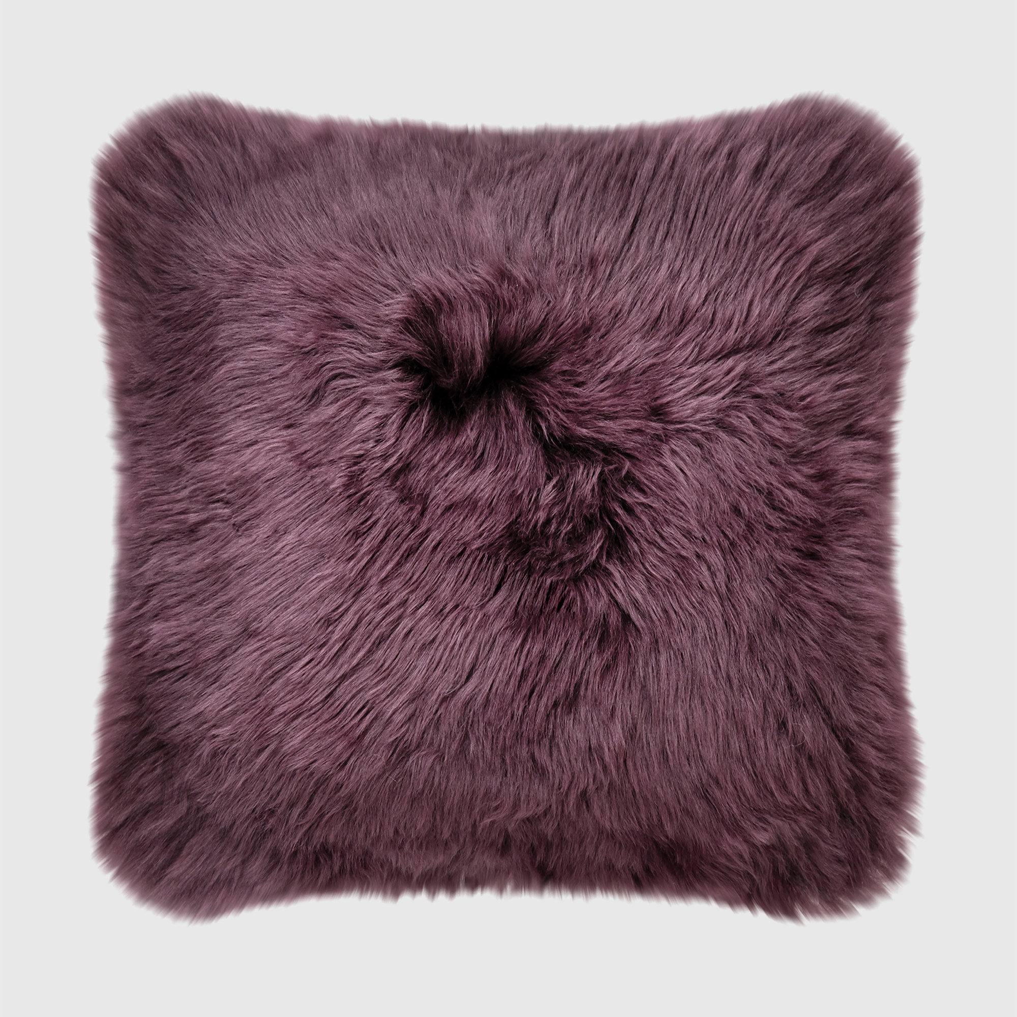 Fieldman Leather Throw Pillow, Purple Boudreaux