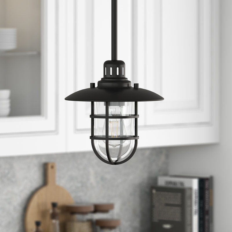 Bay 1 - Light Single Pendant, Blackened Bronze
