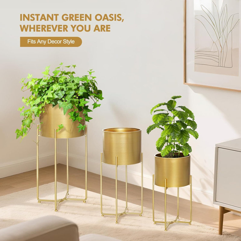 Ensemble de support à plantes Mid Century