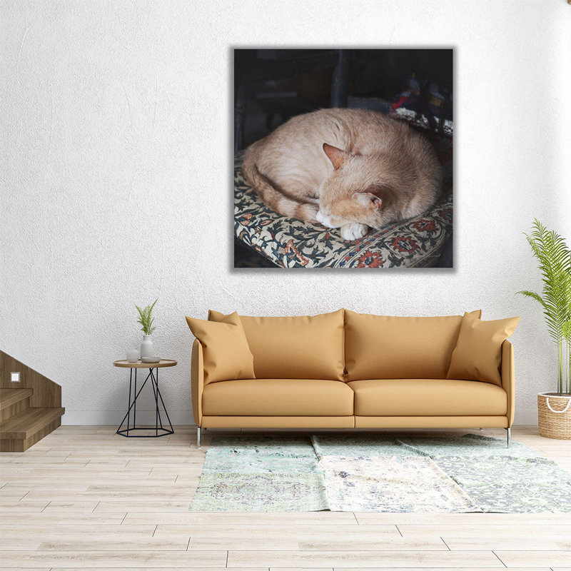 «Sleepy Af après-midi», reproduction d'art sur toile, H 30 po x l 30 po