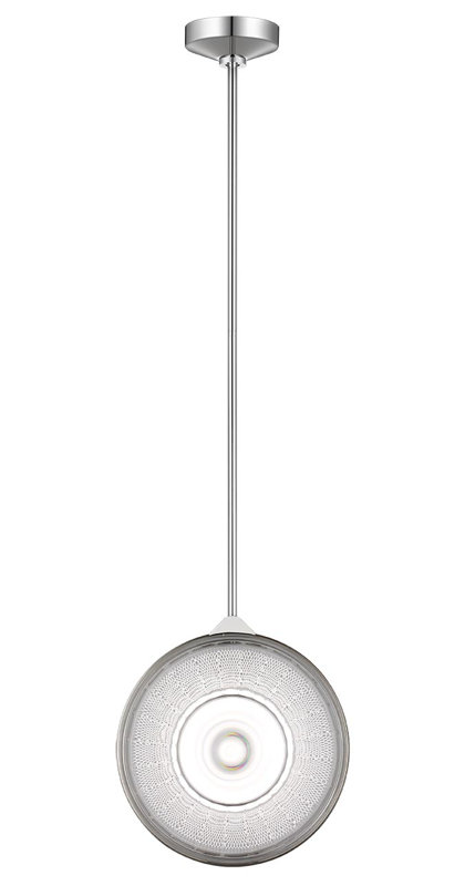 Copper Coast 1 - Light LED Pendant, Polished Nickel