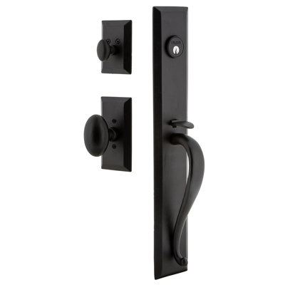 Steel Handle With Knob And Deadbolt