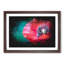 Eye Of A Red Poppy Flower Paint Splash - Framed Print-56915784-56915785
