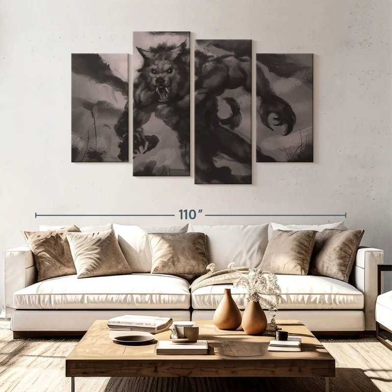 Kelan Werewolf, 54" H x 84" W