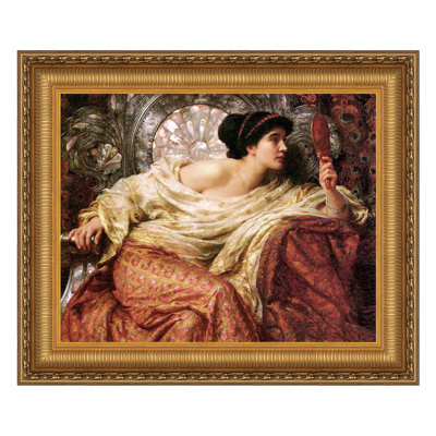 The Mirror Print by Frank Dicksee