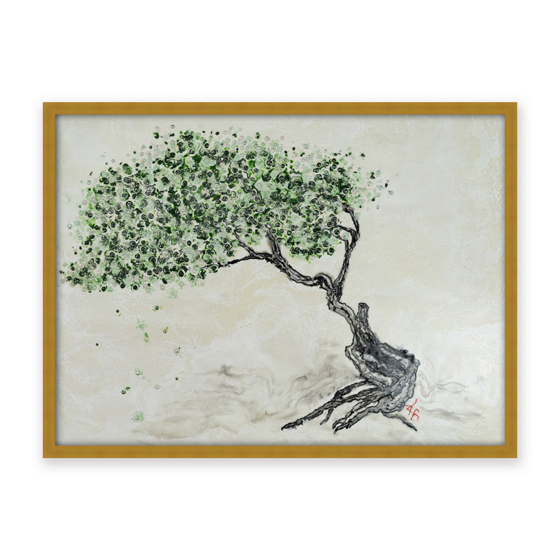 Nature Inspired "Fleeting Spring" Canvas Wall Art By , 12" H x 16" W, Framed Print, Black