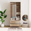 Armoire-penderie 72 po avec miroir