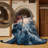 Machine Washable Space Gray Area Rug