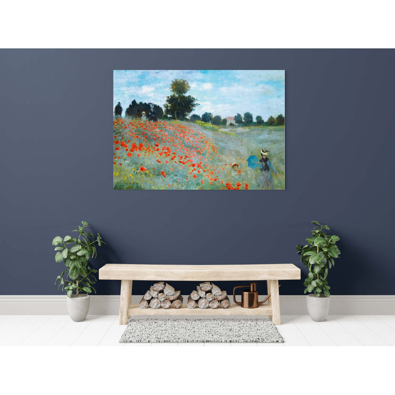 "Champ de coquelicots" par Claude Monet, H 26 po x l 29 po x P 2 po