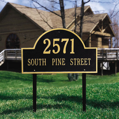 2-Line Lawn Address Sign