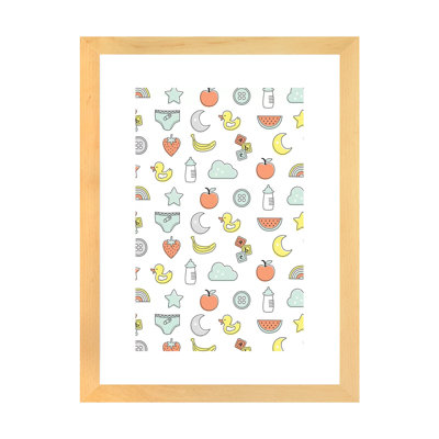 «Baby Sunshine IV» par Lisa White boutons - impression d'art graphique