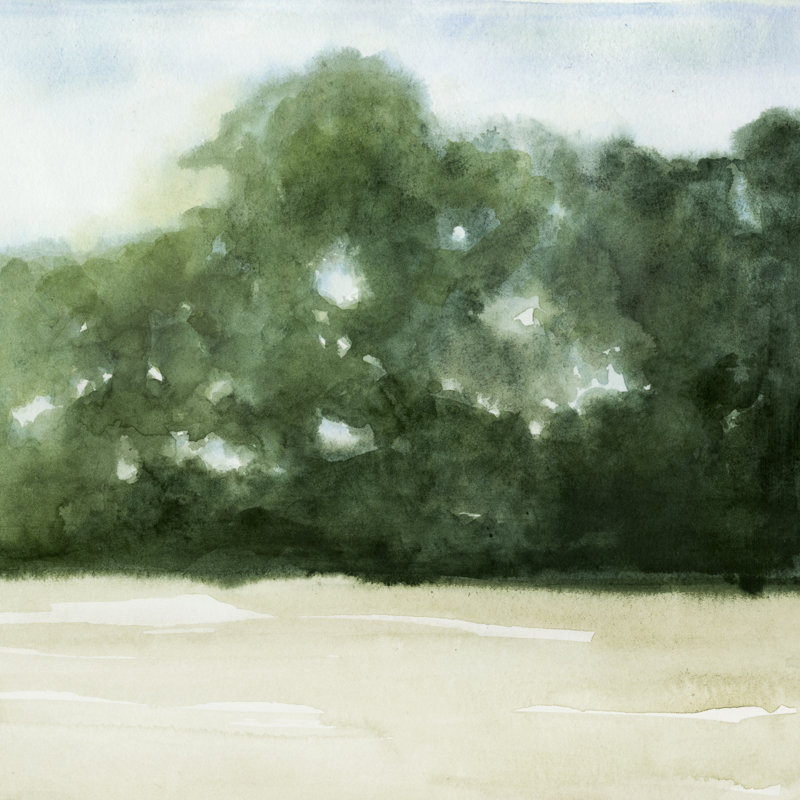 Loose Landscape II by Grace Popp - Wrapped Canvas Painting, 30cm H x 30cm W