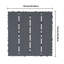 30.5cm L x 30.5cm W Interlocking Deck Deck Tile Kit