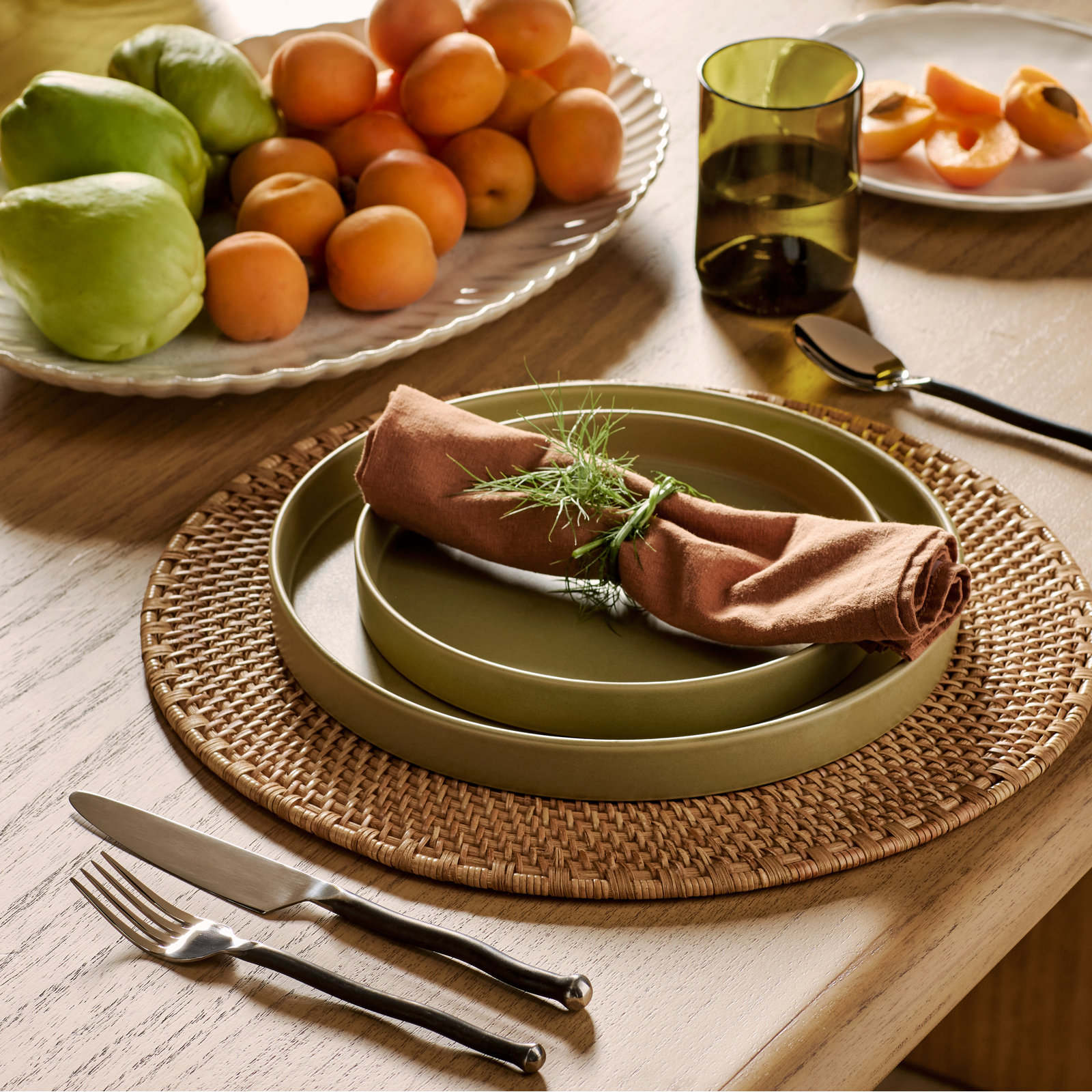 Zadia Jute Placemat, Brown