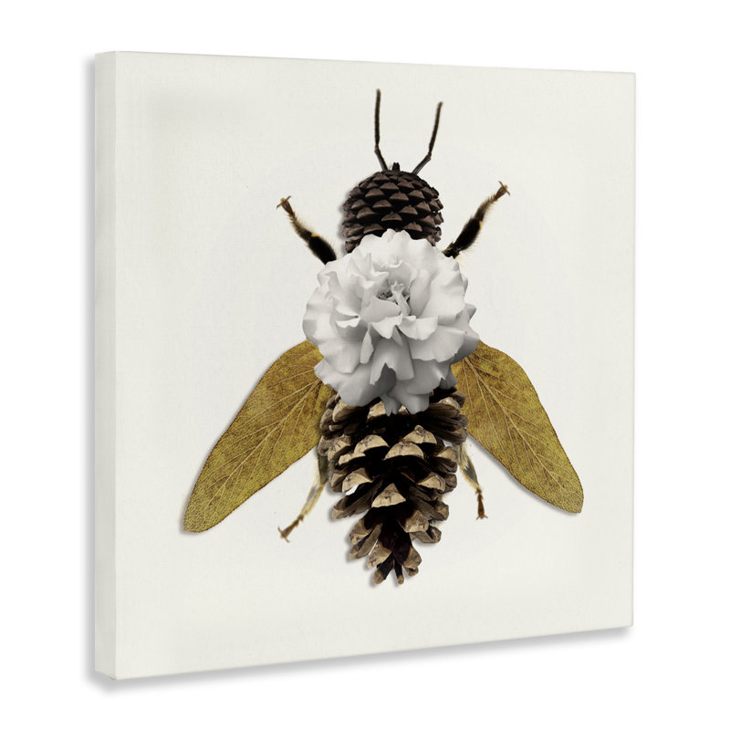 Nature Constructed Bee Canvas, design by Sasha