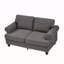 59,5 po. Housse de salon moderne en tissu classique gris en polyester.-117248445