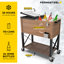 Glacière pour terrasse à roulettes 80 qt Permasteel-116226752-116226754
