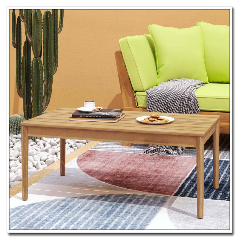 Table basse, Teck