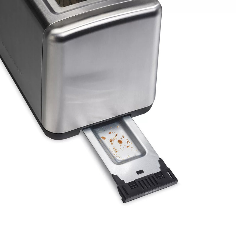 Grille-pain 2 tranches en acier inoxydable brossé