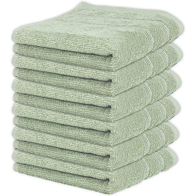 100% coton de qualité supérieure Kaufman | Ensemble de serviettes pour les mains et le visage pour la salle de bain, le spa, la salle de sport et plus encore
