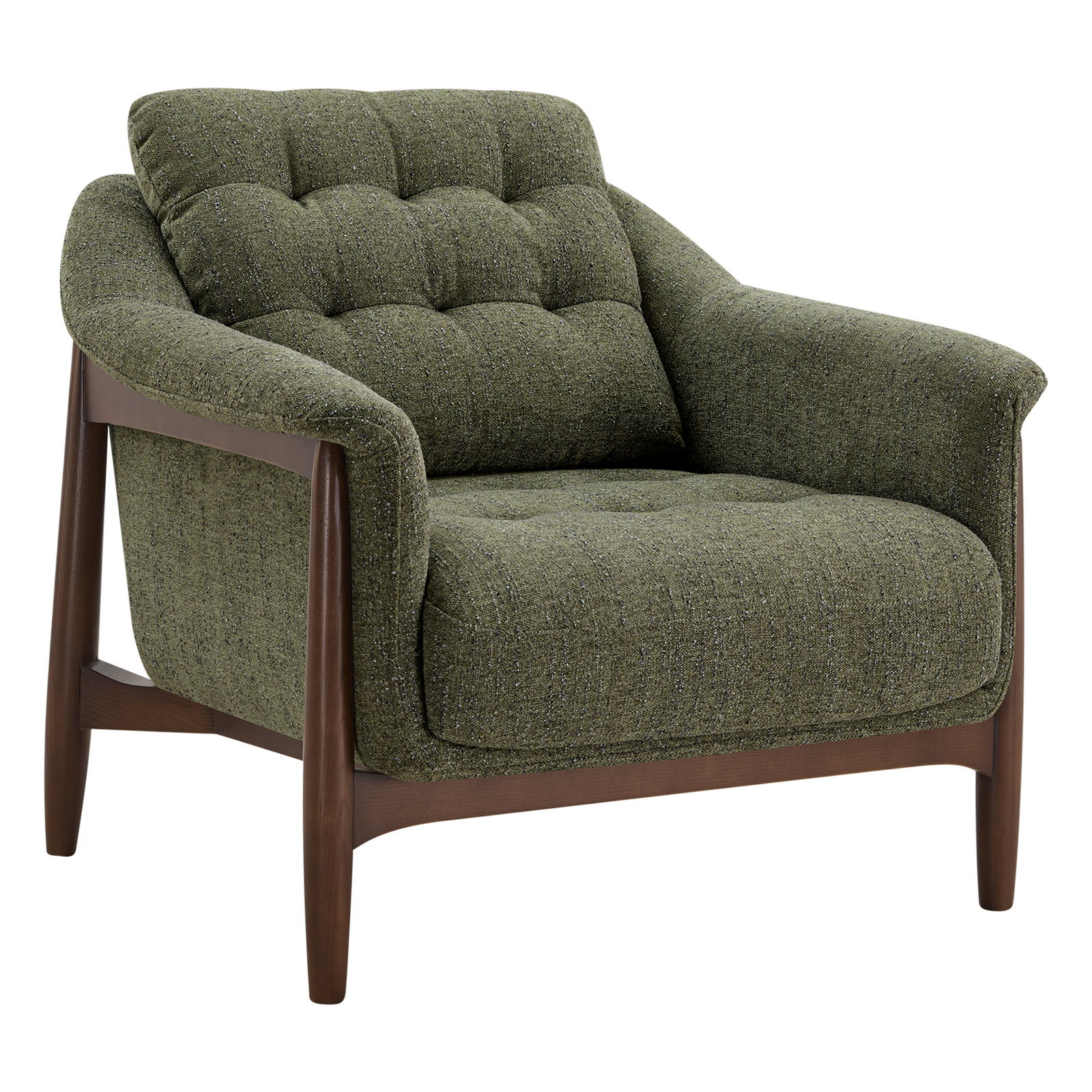 Ashford 32.7" Upholstered Armchair, Green