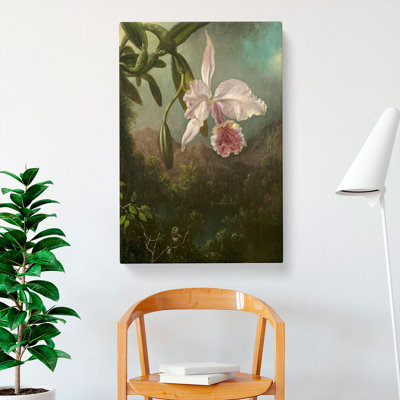 Orchid Blossoms by Martin Johnson Heade - Wrapped Canvas