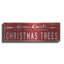 «Christmas Trees Sign» par Cindy Jacobs, art mural en métal, 36 po x 12 po-1165286827