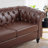 Arlen 84.65'' Faux Leather Rolled Arm Sofa,Nailheads,couch-694338710