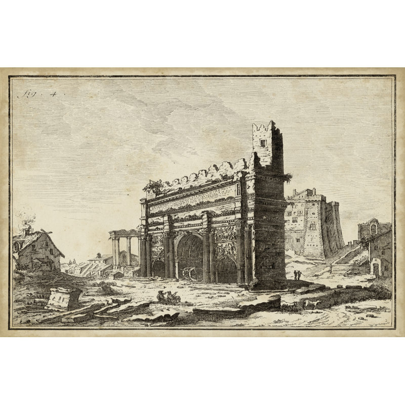 Roman Antiquities IV - Wrapped Canvas Print, 30cm H x 46cm W