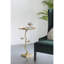 Table contemporaine en or brillant
