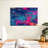 Blue Magenta Abstract Canvas Print-1374365370