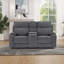 Causeuse inclinable 75,7 po avec console centrale