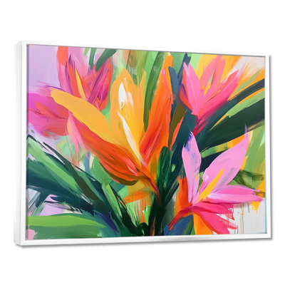 Bouquet tropical de palmiers III - Bouquet d'art mural