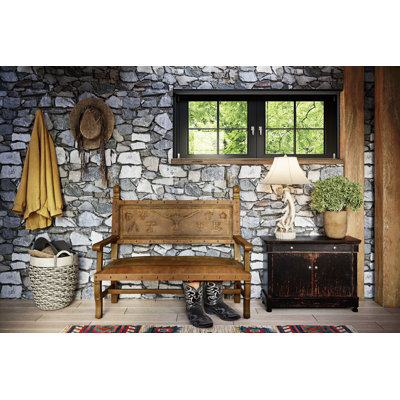 Tylersburg Genuine Leather Upholstered Bench
