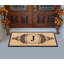 Tapis de porte en fibre de coco naturel et en caoutchouc monogrammé à la main Jahkobe Floral - 30 po x 60 po, robuste, durable et durable-709543622